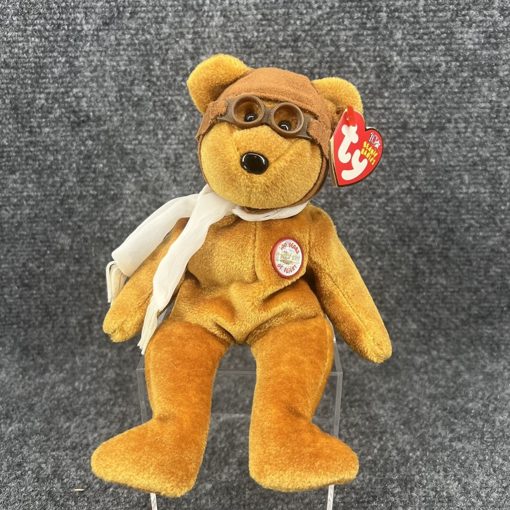 Ty Beanie Baby Bearon Brown Bear Plush 2003 MWMT